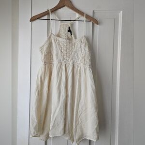 American Eagle Cream Lace Dress